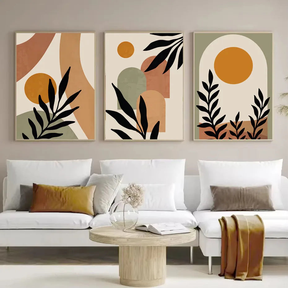 Cuadro Terracota - Hojas Boho