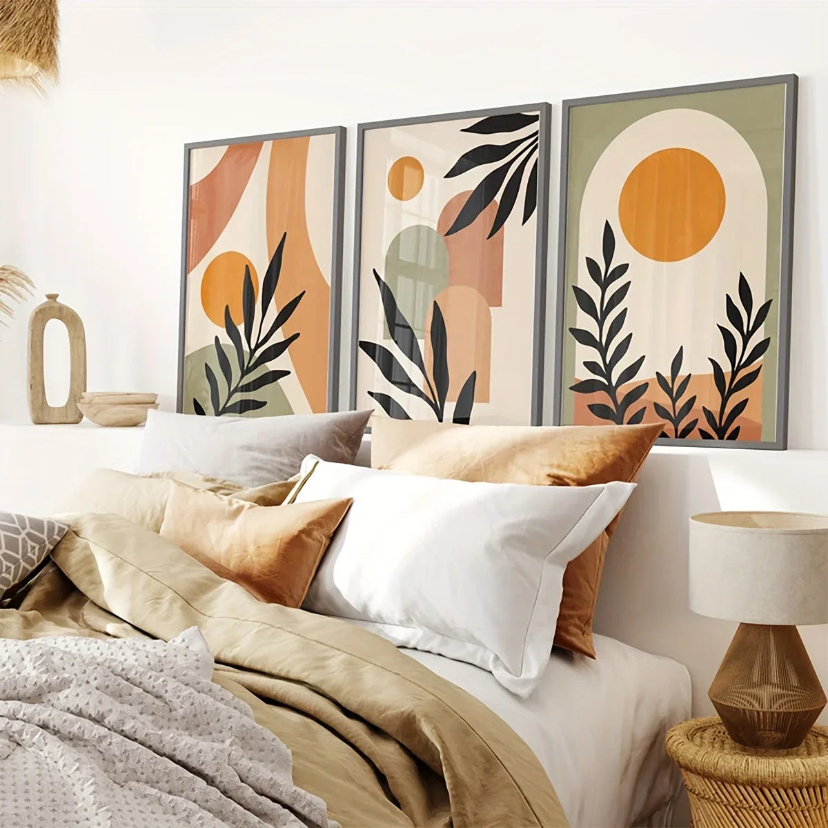 Cuadro Terracota - Hojas Boho