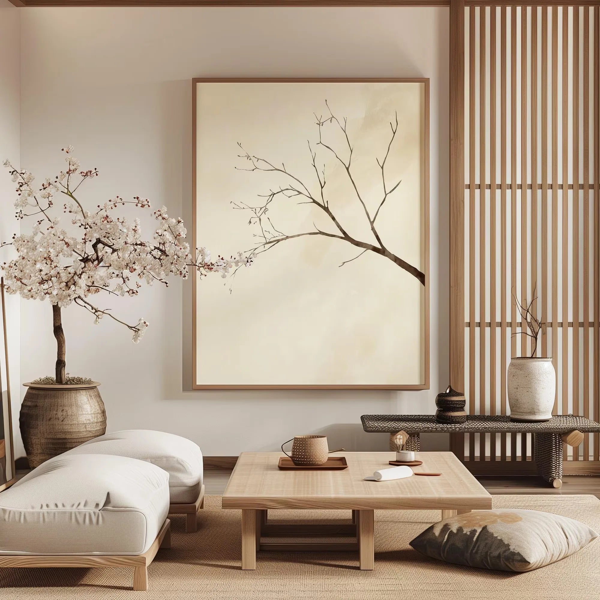 Cuadro Kaia - Estilo Wabi Sabi